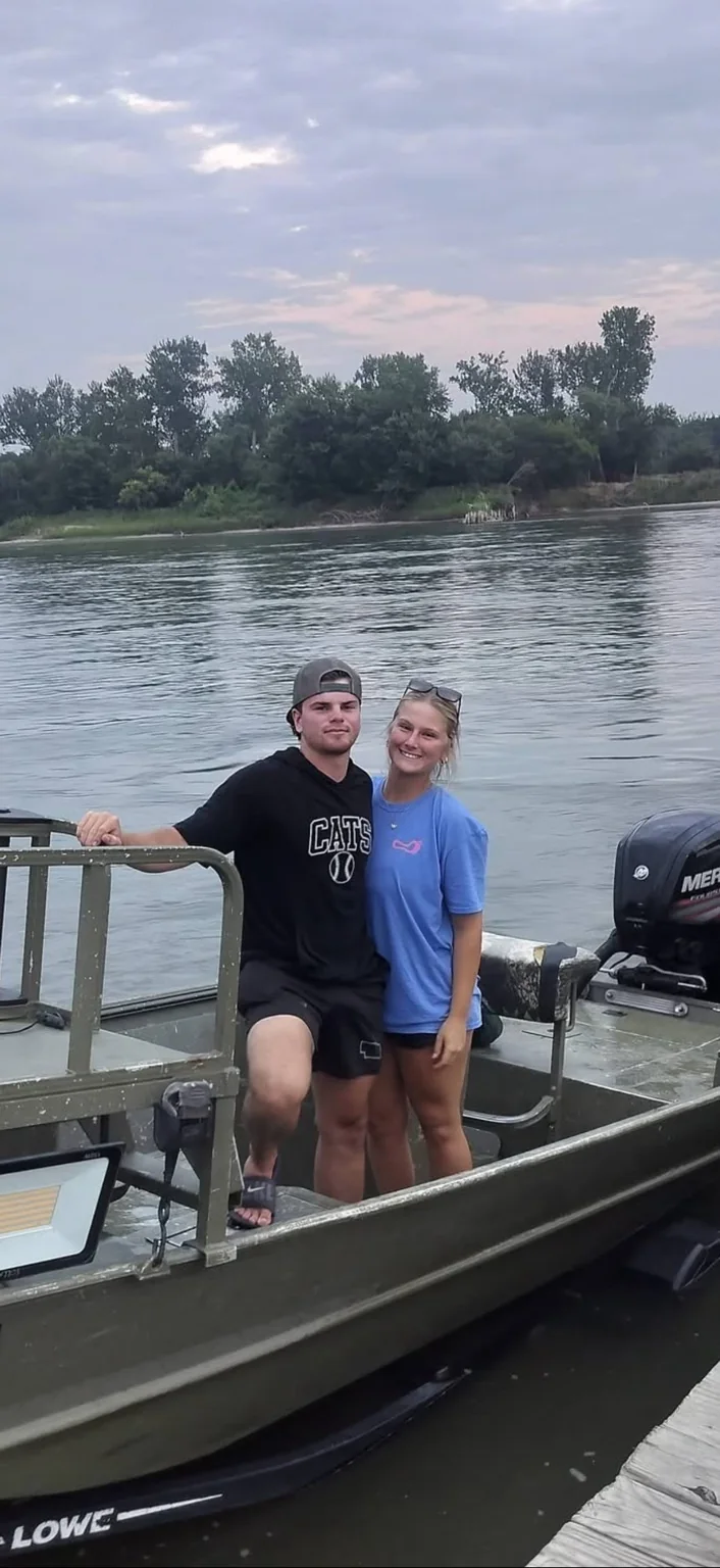 Jacob and his girlfriend on the water